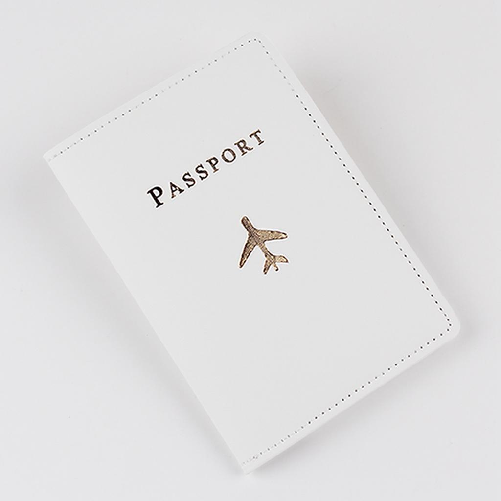 PU Leather Passport Cover Case Holder with ID Credit Card Slot Card Document Pocket Wallet for Travel Passport Sleeve
