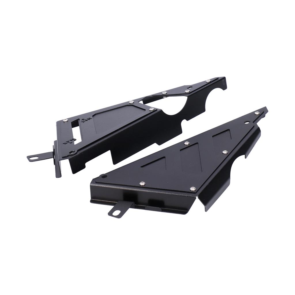 2pcs Motorcycle Side Frame Covers Panel Guard Fit for Kawasaki Ninja 650 Z650 2017‑2019Black