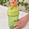 Protein Shaker Bottles with Wire Ball 500ml Leak-Proof Mixer Cup Clear Scale Fitness Mixer Bottle Portable Shaker Cup for Sports Travel