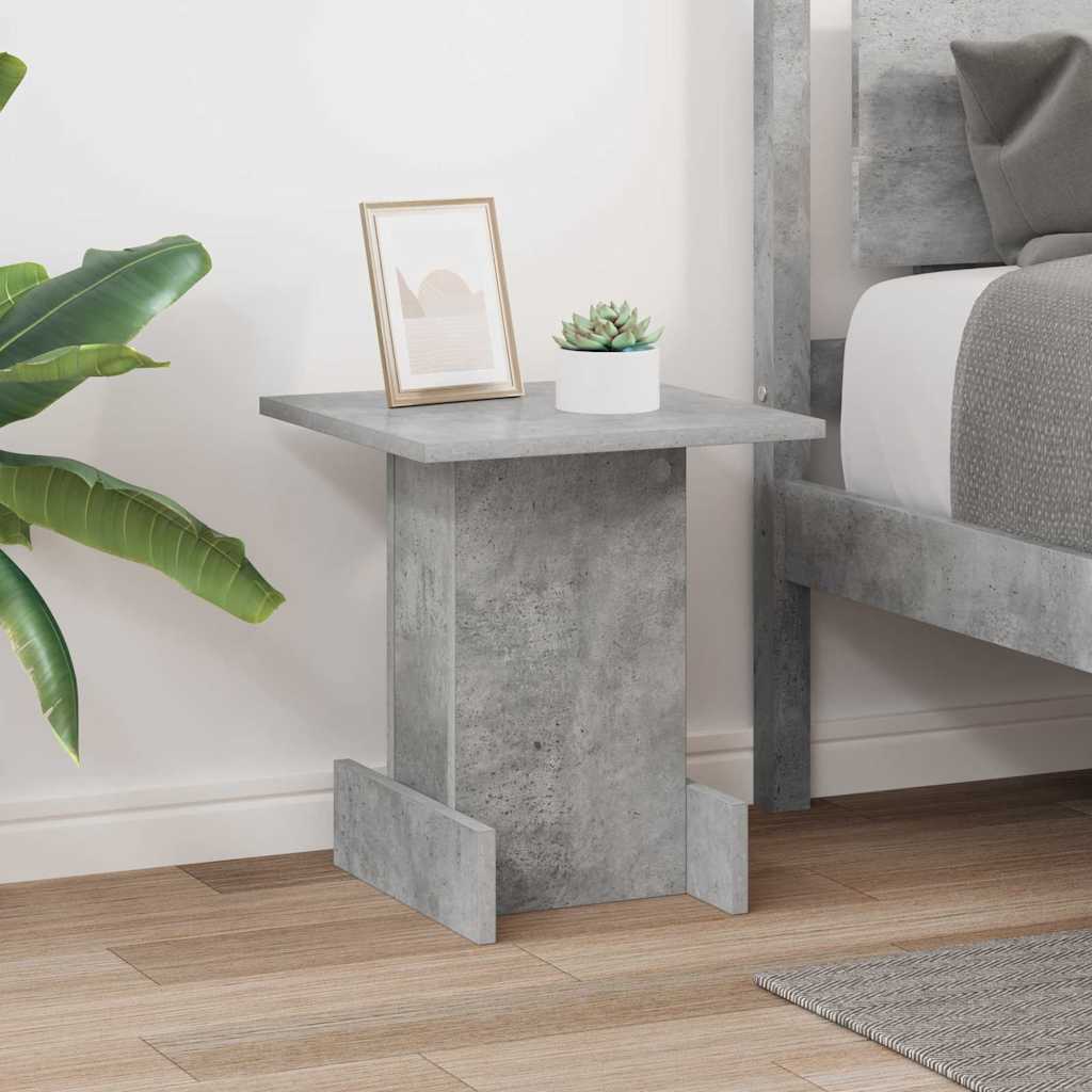 Side Table Concrete Grey 35.5 x 35 x 40 cm Particleboard