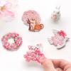 Embroidery Cloth Sticker Under The Cherry Blossom Tree Clothes Mobile Phone Handbook Bag Decorative Sticker Clothes Patch Sticker Sticker