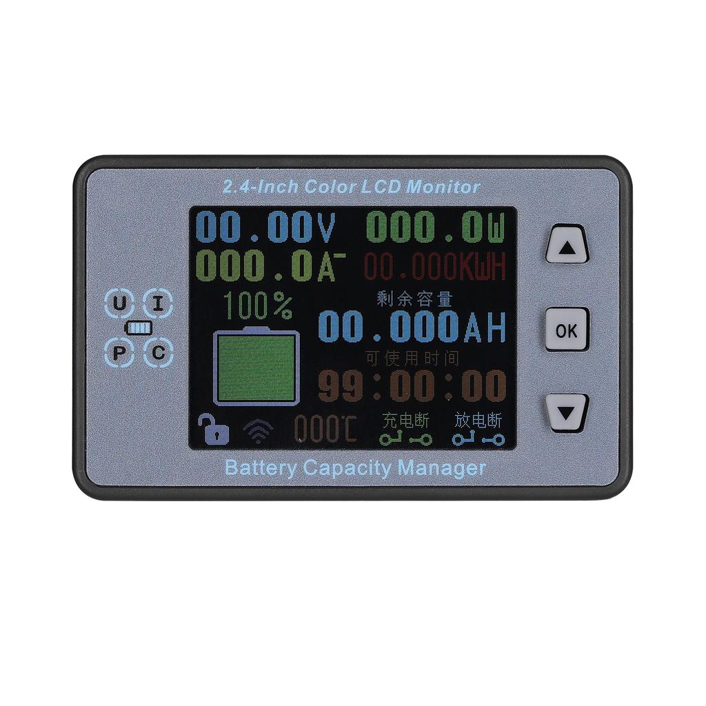 2,4-дюймовый беспроводной измеритель напряжения Амперметр Вольтметр Кулонометр Батарея Детектор мощности Батарея