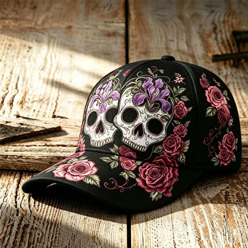 American Street Baseball Cap Halloween Printed Hat Daily Casual Sun Hat