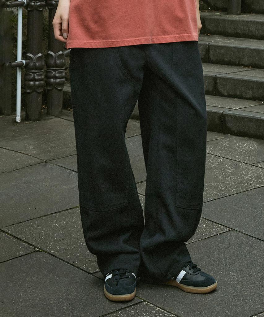 MINIMALPROJECT Wide Carpenter Cotton Pants Mpt118 [Black]