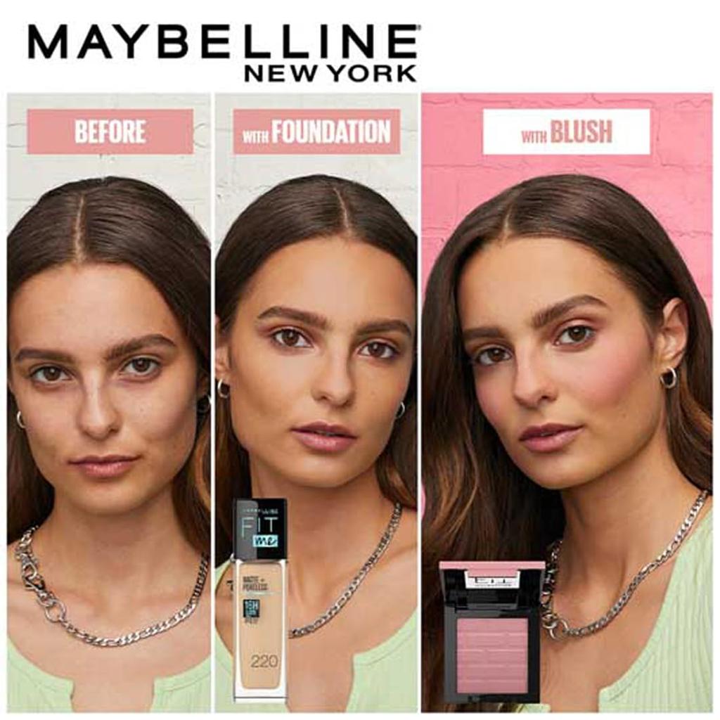Maybelline New York Fit Me Mono Blush 40 Proud 4.5g Long-Lasting Lightweight Cheek Color Natural True Tone 16H Wear