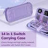 Сумка для переноски для Nintendo Switch модели 2017 года, защита от царапин, 14 в 1, игровые аксессуары для консоли Nintend Switch и J-Con
