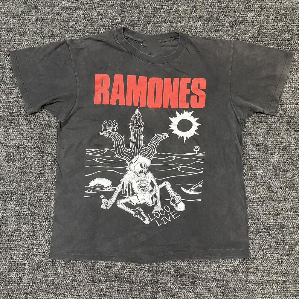 Ramones Loco Life Футболка Черный Хлопок Для мужчин Женщин Все Размеры VN2399 Унисекс Футболка