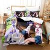 3d Каваи Аниме Матой Священный Истребитель Комплект Постельного Белья Односпальный Полуторный Двуспальный Кингсайз Комплект для Кровати Взрослый Детский Спальня Комплекты Пододеяльников