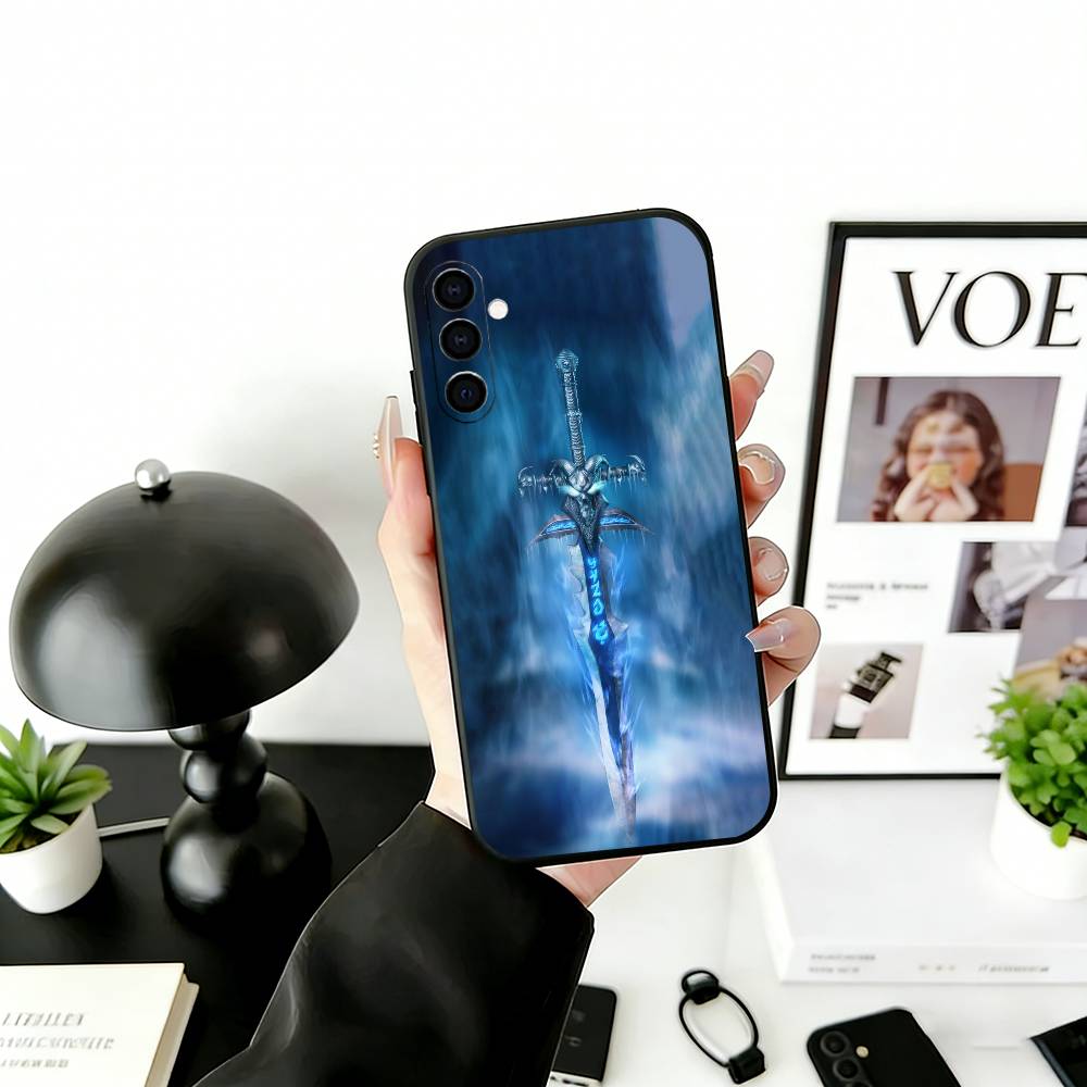 Чехол для телефона W-Warcraft G-Game Черный Силиконовый Мягкий Для Samsung Galaxy A73,A72,A71,A70,A53,A52,A51