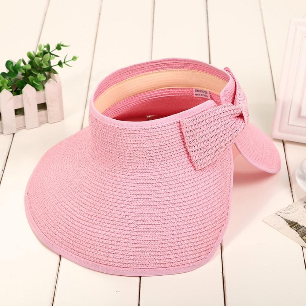 Пустой верх Пустой верх Складная пляжная шляпа Новая кепка от солнца для женщин