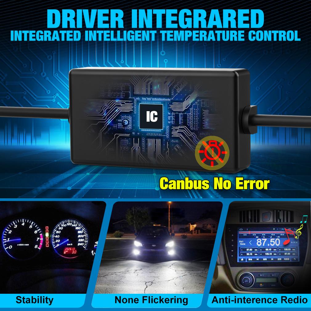 2 шт. H4 H7 светодиодные линзы проектора H8 H11 9005 HB3 9006 HB4 9012 Hir2 автомобильные лампы LHD RHD Canbus 100 Вт 30000LM мощный мини-налобный фонарь