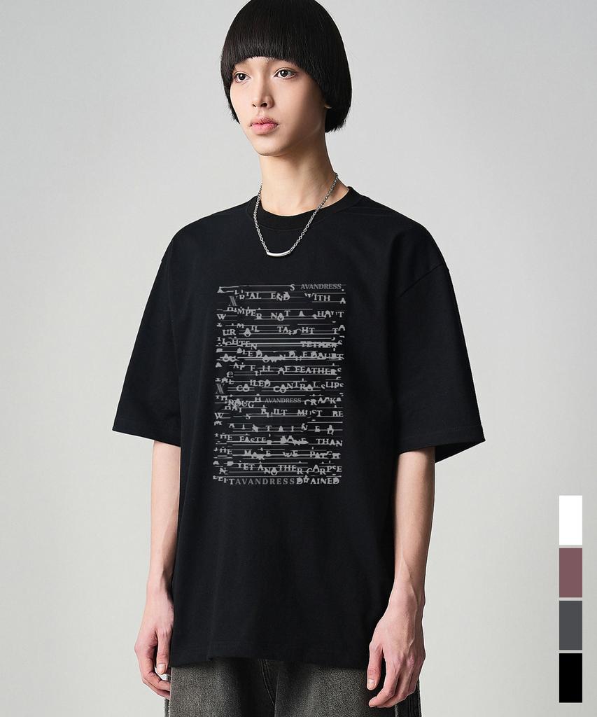 AVANDRESS Letter T-Shirt - 4Col