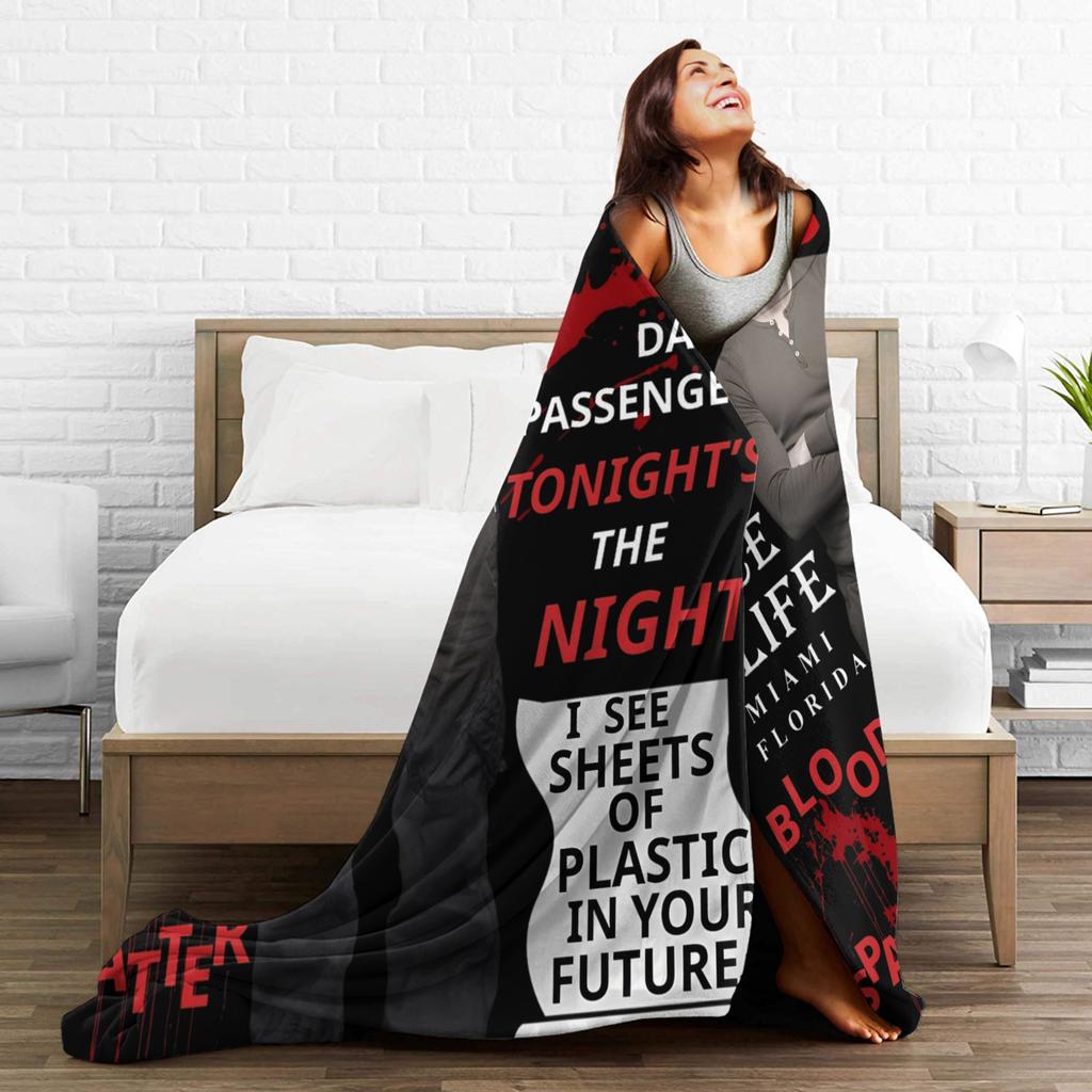 Dexter Soft Warm Blanket Child Plush Throw Blanket Street Trend Couch Chair Flannel Bedspread Sofa Bed Cover