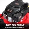 Gas Lawn Mower 21-Inch 144 Cc OHV Engine 3-in-1 Push Mower with Bagging
