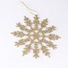 Glitter Snowflake Christmas Ornaments - 12cm Hanging Tree Decorations.