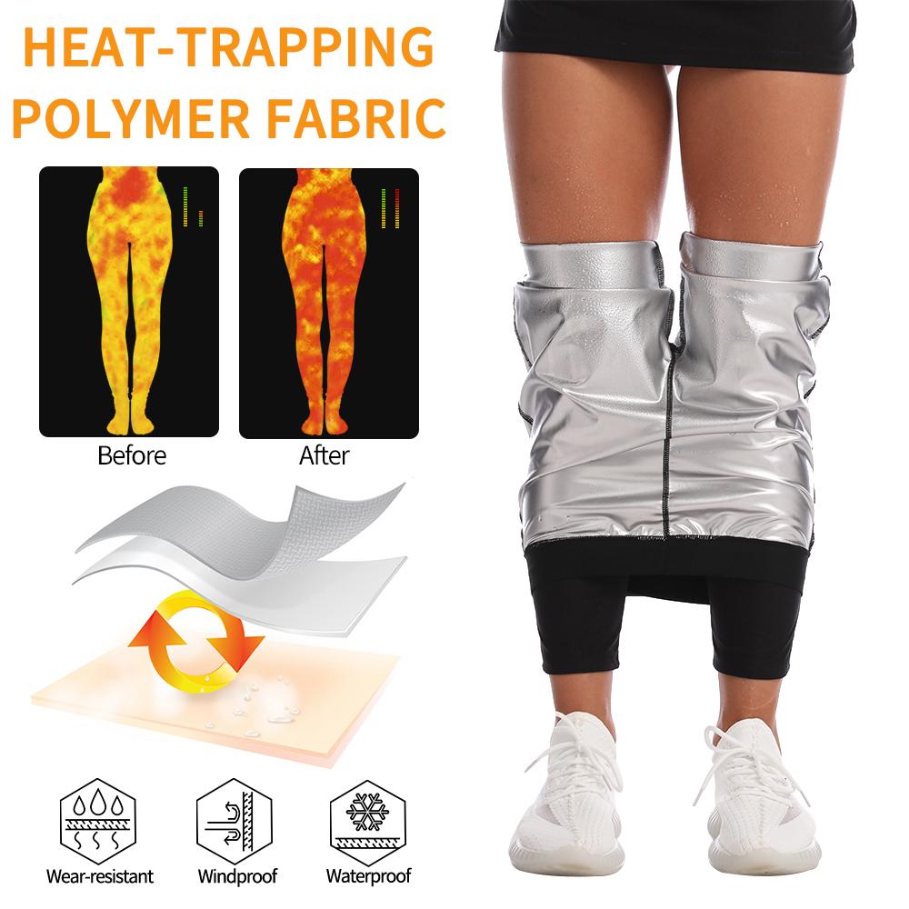 Women Sauna Pants High Waisted Compression Pants Workout Sweat Leggings Slimming Body Shaper Gym Exercise Thermo Sportswear Fitness Trousers