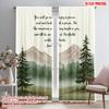 2pcs 2D Flat Printing Curtains Isaiah 55 12 Joy Peace Fabric Without Electricity Party Decorations Perfect for Outdoor Holiday
