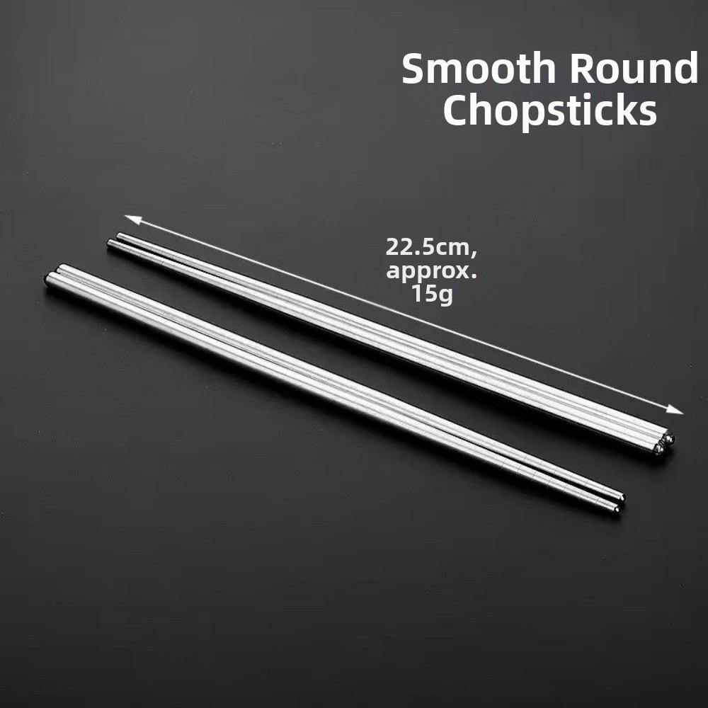5 pairs Non-slip Sushi Chopstick Reusable Metal Chop Sticks Chinese Chopsticks Kitchen Tableware