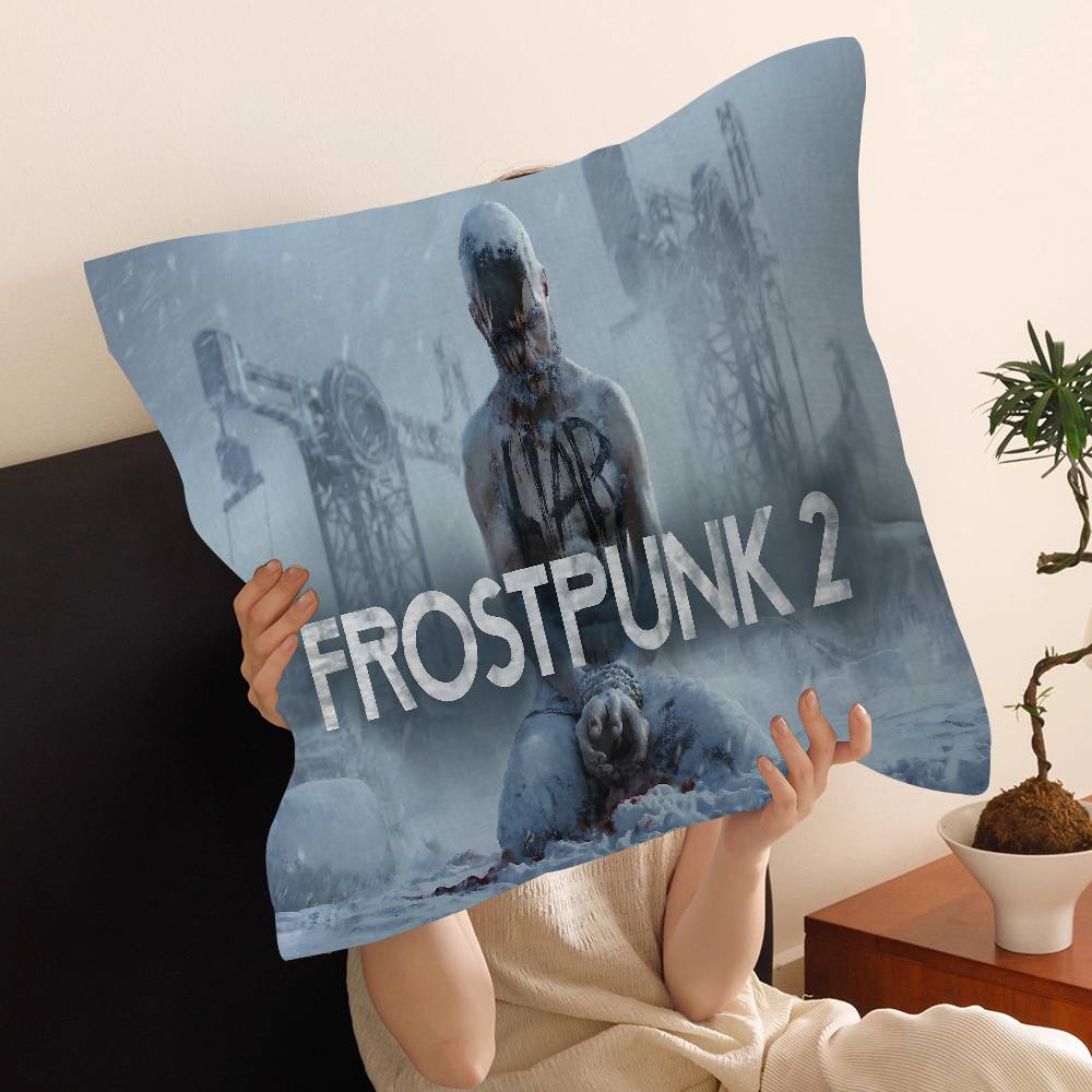 Game F-Frostpunks Personalized Pillow Cover Kids Bedroom Wild Party Decor Pillowcase Kid Birthday Shower Gift