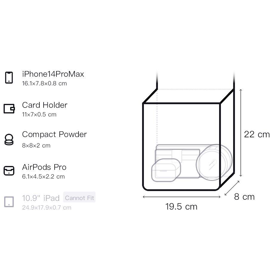Gucci Double G Logo Zipper Canvas Storage Bag Medium Men Bags Black 726661-KGD0N-1000