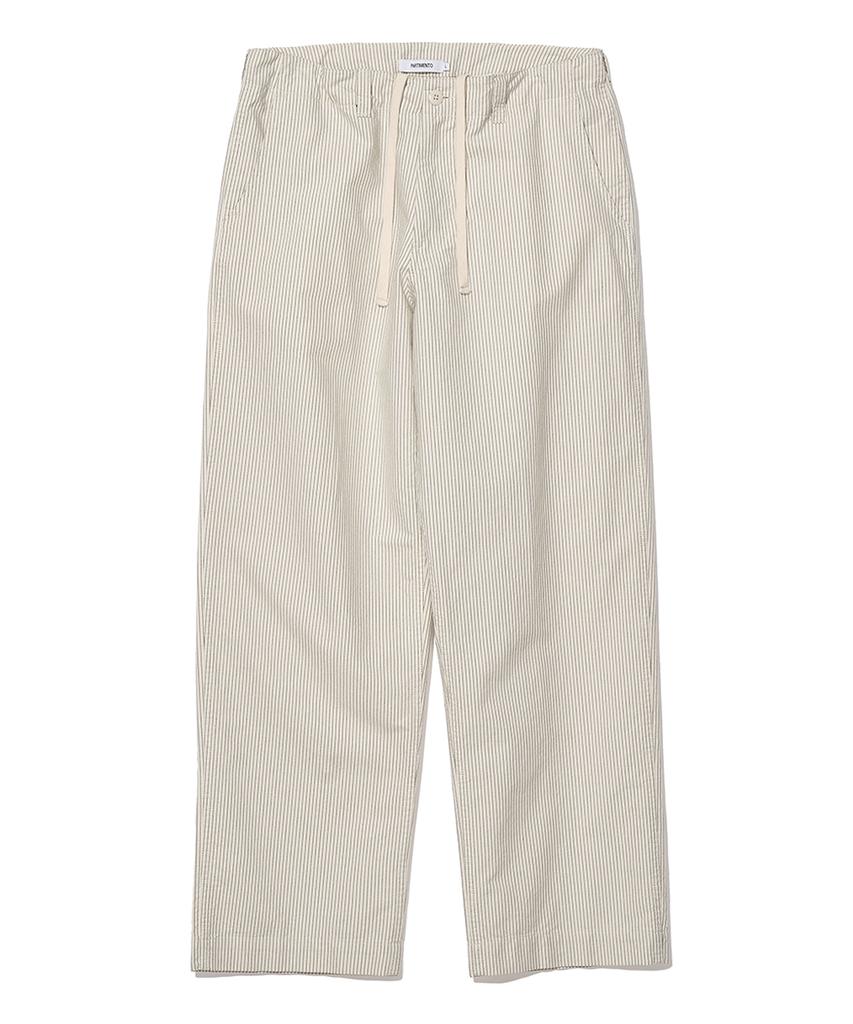 PARTIMENTO Pin Stripe Easy Pants Ivory