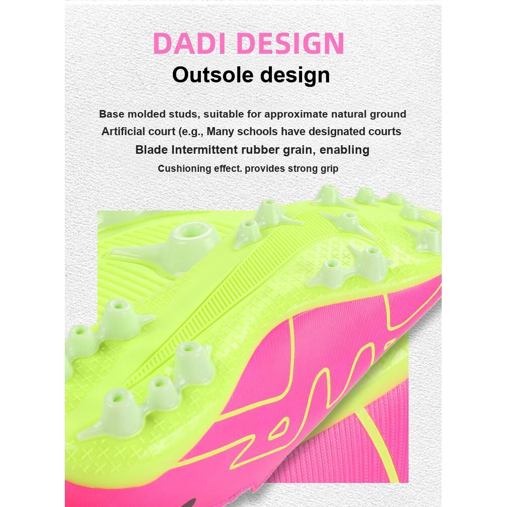 Nike Футбольные бутсы Mercurial Superfly 9 Academy AG для искусственной травы средней высоты, детские кроссовки розовые желтые DJ5613-605