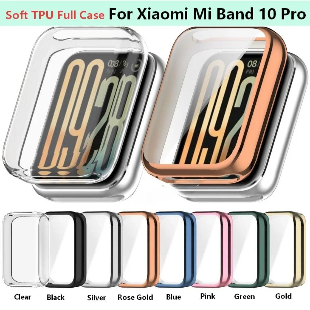 Мягкий ТПУ Чехол Для Умных Часов Xiaomi Mi Band 10 Pro Ремешок Бампер Защитная Крышка Защитное Стекло Для Xiaomi Mi band10 Pro Керамический Аксессуар