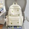 Schoolbag Fresh four-leaf clover Junior high school student schoolbag Large capacity embroidered backpack Japanese lightweight versatile casual