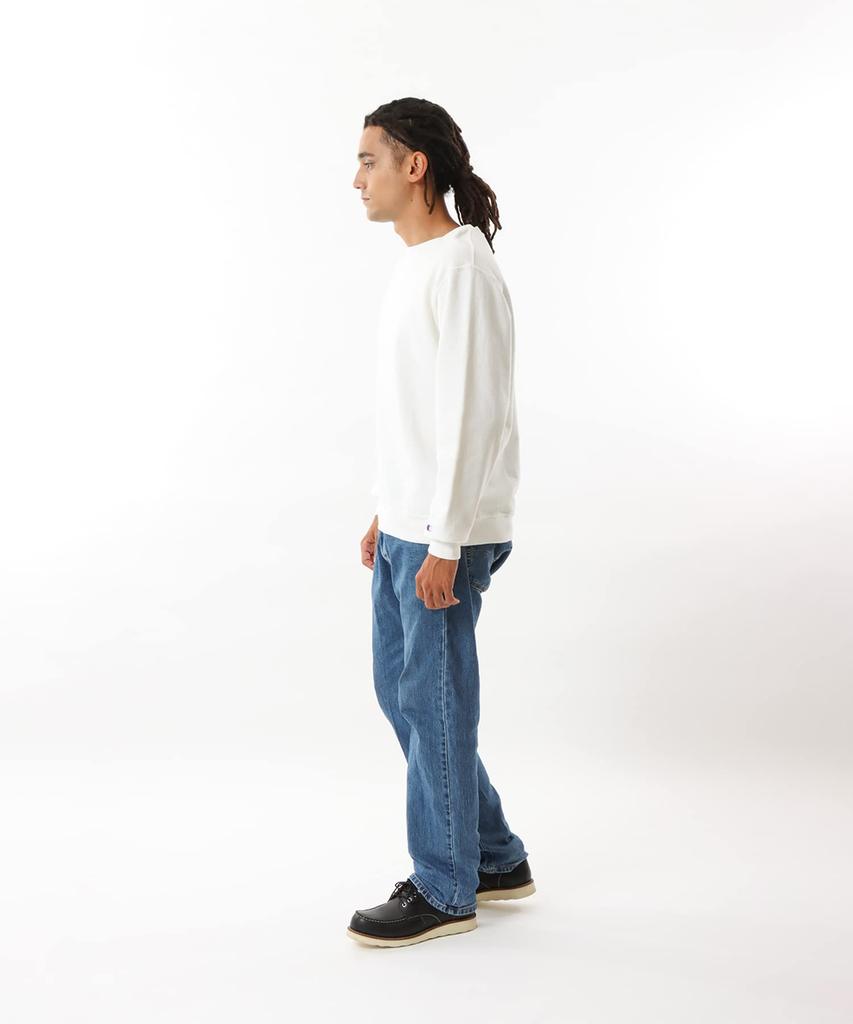 Champion 9oz USA Crew Neck Oxford Size Long Classic Seasonless Men's Sweatshirt, Gray, M, C5-P001, Sleeve, Fleece-Lined, V-Gauze,