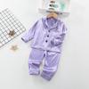 Autumn Baby Girls Clothes Set Children Pajamas Long Sleeved Soild Shirt Pants Two Pcs Sets Kids Sleepwear Toddler Clothing Infant Costume