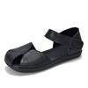 Fashion GKTINOO Flat Sandals Women's Genuine Leather Peep Toe Roman Shoes 2024 Summer New Cowhide Soft Sole Versatile Women's Shoes