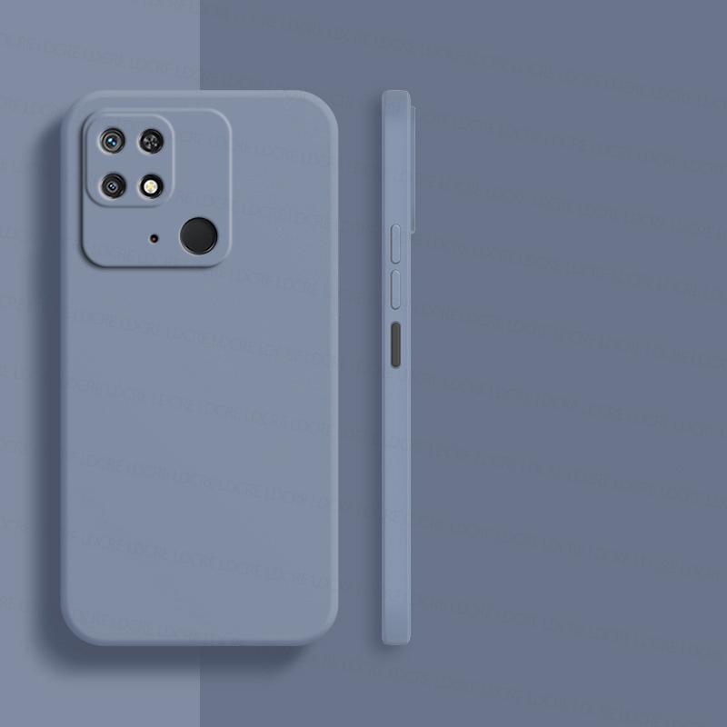 Роскошный жидкий силиконовый чехол для телефона Redmi 10C Redmi10C, противоударный мягкий чехол на заднюю панель, RedMi10C RedMi 10 C, квадратный чехол