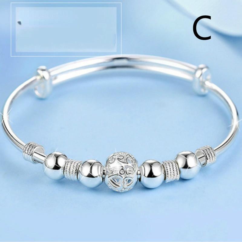 Женский браслет из бисера, посеребренная бронза, модные украшения на удачу