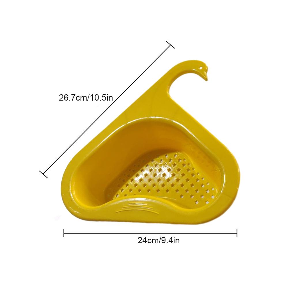 Пластиковая кухонная раковина сливная корзина в форме животного прекрасный треугольный дуршлаг для очистки фруктов ресторанная стойка для сушки остатков еды