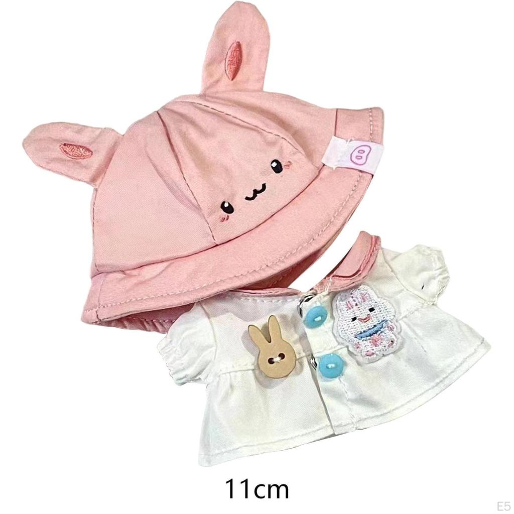 Adorable Doll Dress Set with Matching Hat for Creative Play