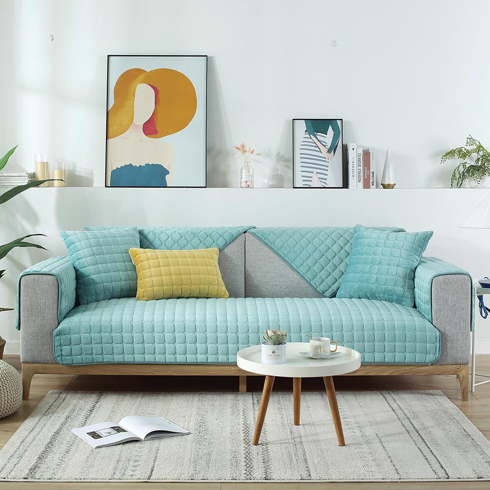 Чехол на подушку для дивана, толстые плюшевые подушки, защитный чехол для дивана для гостиной, универсальный чехол для диванной подушки, 1/2/3/4 сиденья