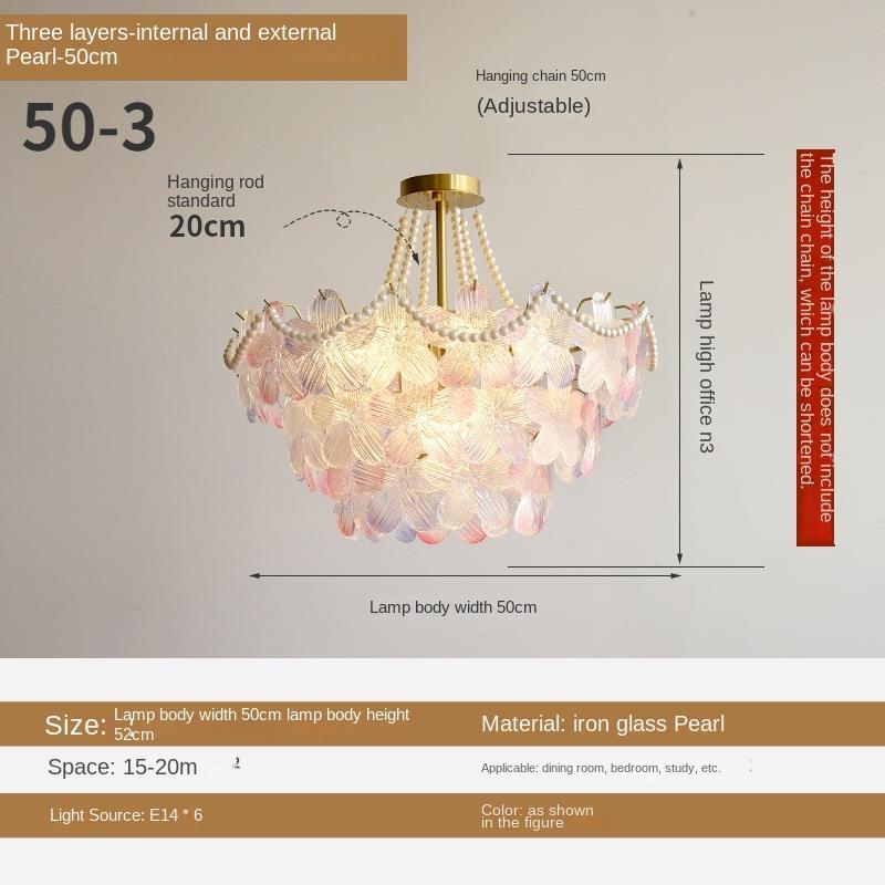 Французская хрустальная люстра, современная простая и атмосферная лампа для главной спальни, столовой