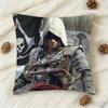Game AAssassins CCreed Doublesided Printed Square Decorative Cushion Cover for Sofa Living Room Home Decor