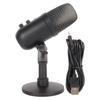 USB Condenser Microphone Gain Control 360 Degrees Rotatable Microphone with RGB DSP Sound