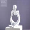 Мини-абстрактный персонаж-орнамент, украшение для дома, украшение для входа, гостиная, модель комнаты, креативные поделки из смолы