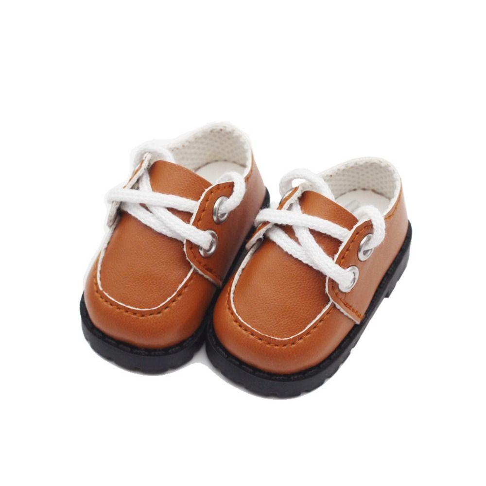 Leather Material Doll Shoes 6 Colors Clothes Accessories DIY Fashion Boots 20cm Cotton Doll