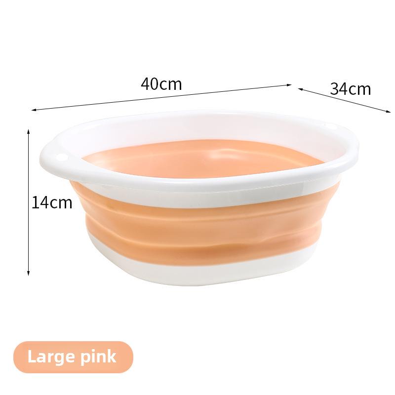 Portable Silicone Folding Wash Basin: Large, Medium, and Small for Outdoor Travel