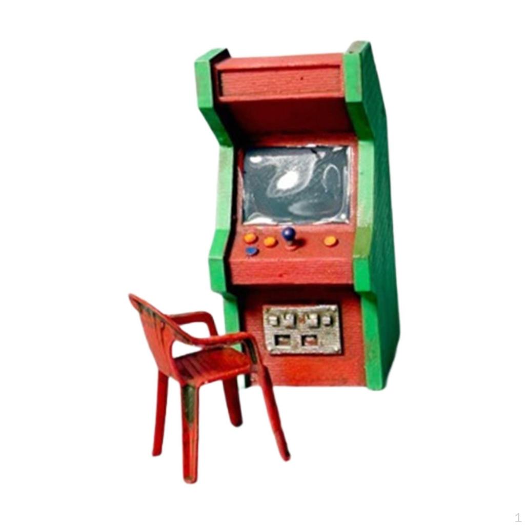 1:64 Миниатюрная модель аркадного автомата, игрушка-мини-модель ретро-игр для песочного стола, сделай сам