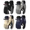 Fashion Waterproof Ski Gloves Warm Thermal Touch Screen Snow Gloves Comfortable Fleece Lined Winter Gloves Motorcycle Riding