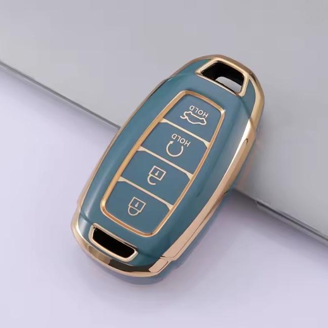 Чехол-брелок для ключа автомобиля из ТПУ с 3/4 кнопками для Hyundai I30 Ix35 KONA Encino Solaris Azera Grandeur Ig Accent Santa Fe Palisade