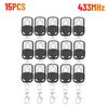 1-50PCS Universal Garage Door Control Wireless RF Remote Control 433MHz Electric Gate Remote Control Key Fob Controller