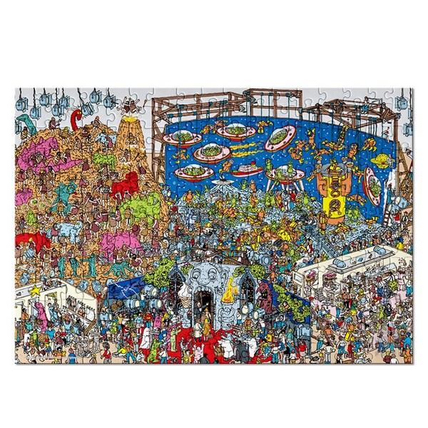 Пазл ALOC Find Wally Dinosaur Astronaut AL2302, разные цвета, 2000 деталей