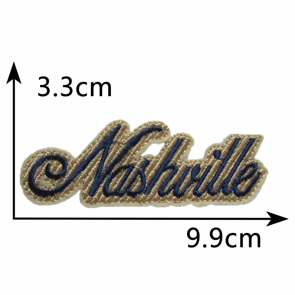 Letter Embroidery Hot Melt Adhesive Ironing Badge Cloth Sticker Diy Sewing Decorative Clothing Accessories Patch Cloth Sticker