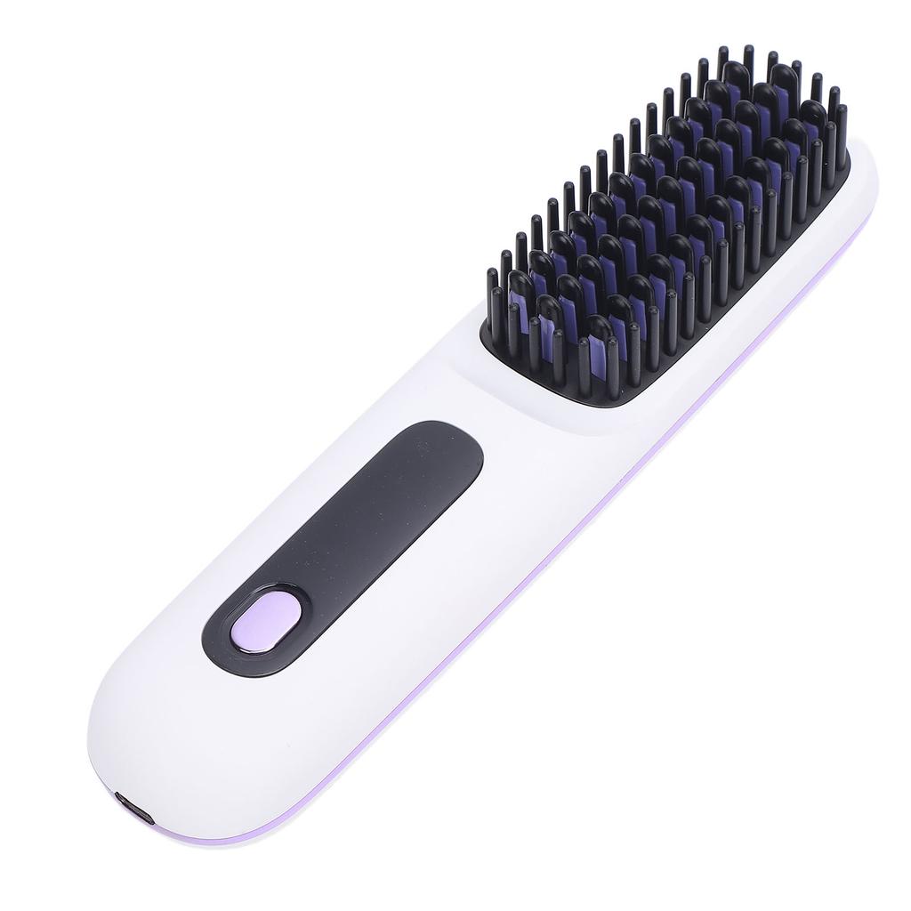 Беспроводной выпрямитель для волос, расческа с отрицательными ионами, щетка для выпрямления волос, 2000 мАч, быстрый нагрев, подогрев