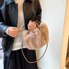 Stylish Autumn/Winter Fluffy Crossbody Handbag with Rabbit Fur